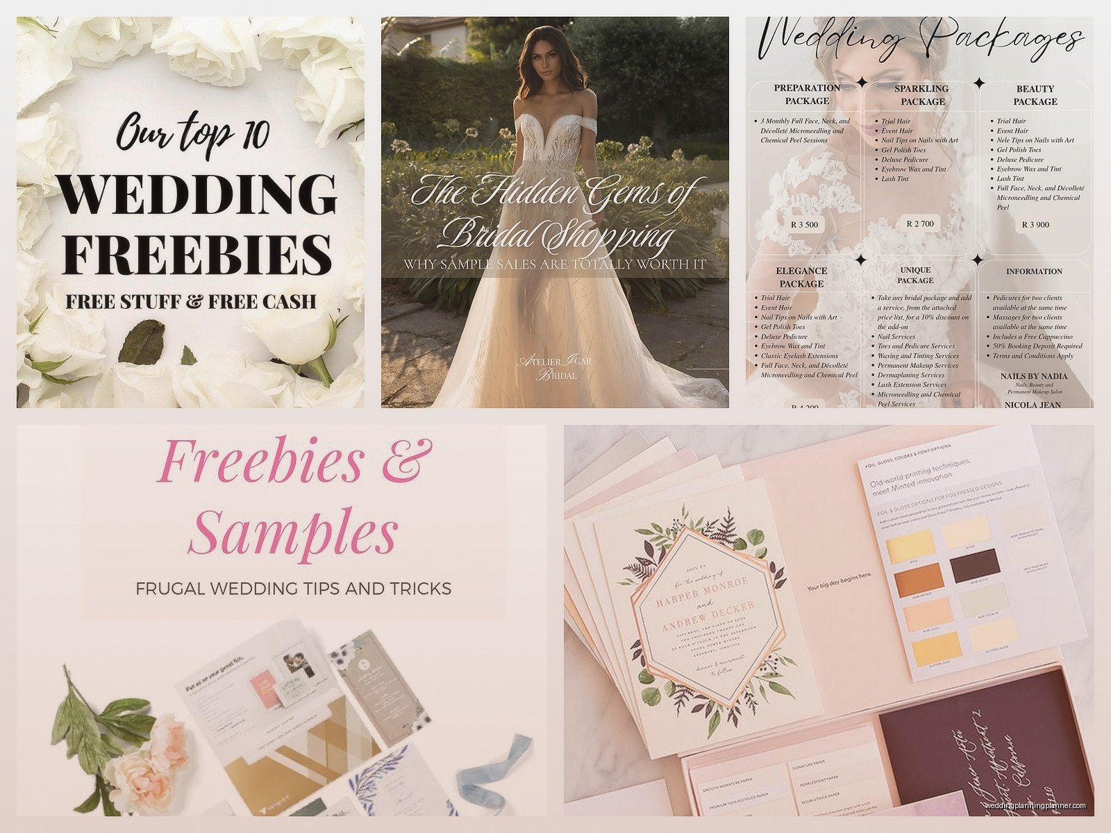 Free Bridal Samples: Request Wedding Products by Mail