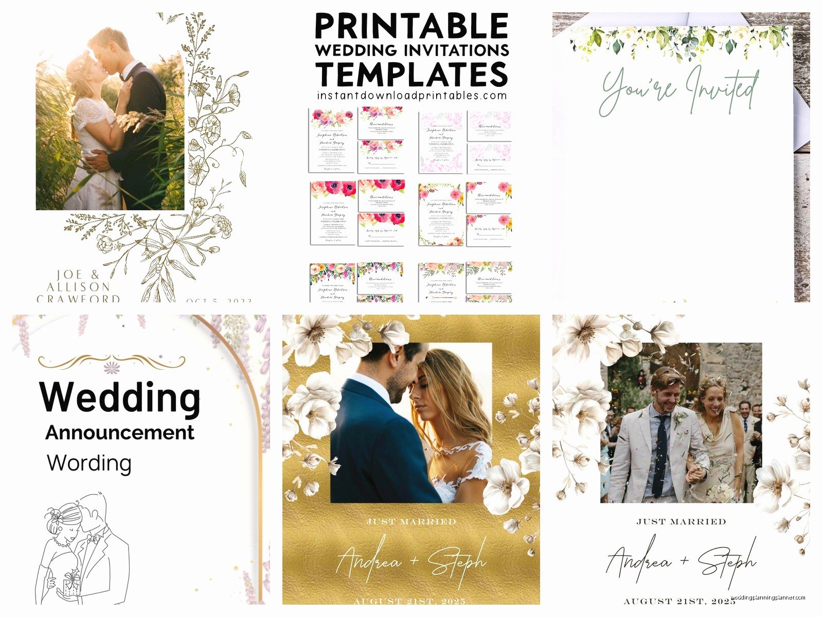 Free Wedding Announcement Template: Post-Wedding Downloads