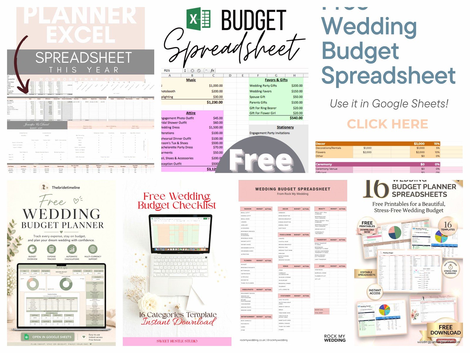 Free Wedding Budget Spreadsheet: Excel Cost Tracker