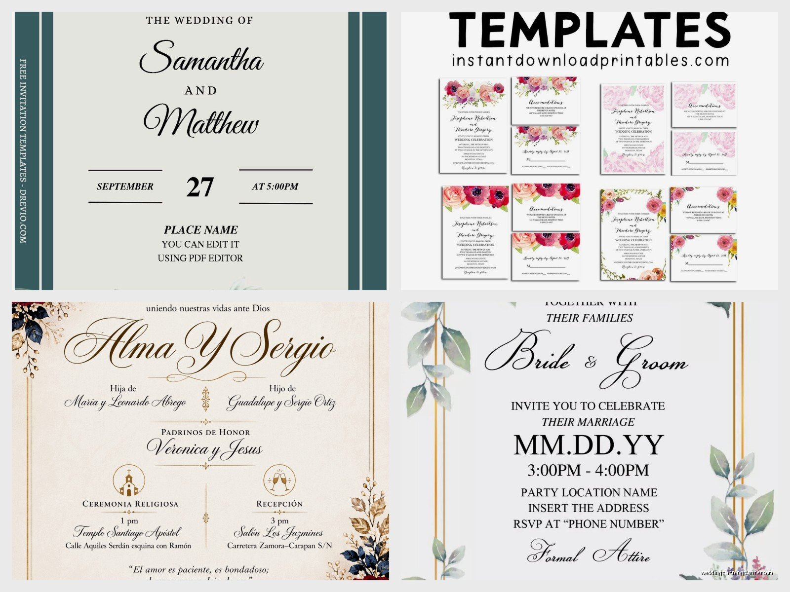 Free Wedding Invitation Templates Word Document: Editable Downloads