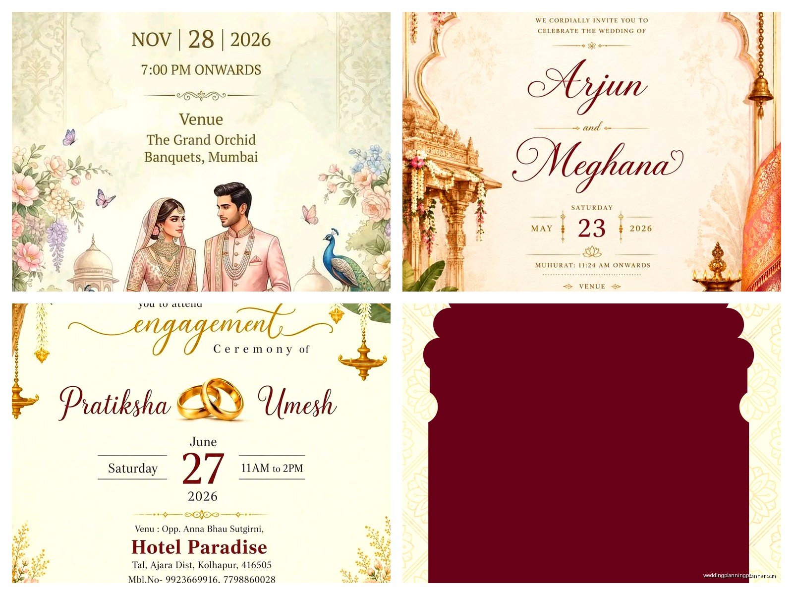 Indian Wedding Card Template: Traditional Design Downloads