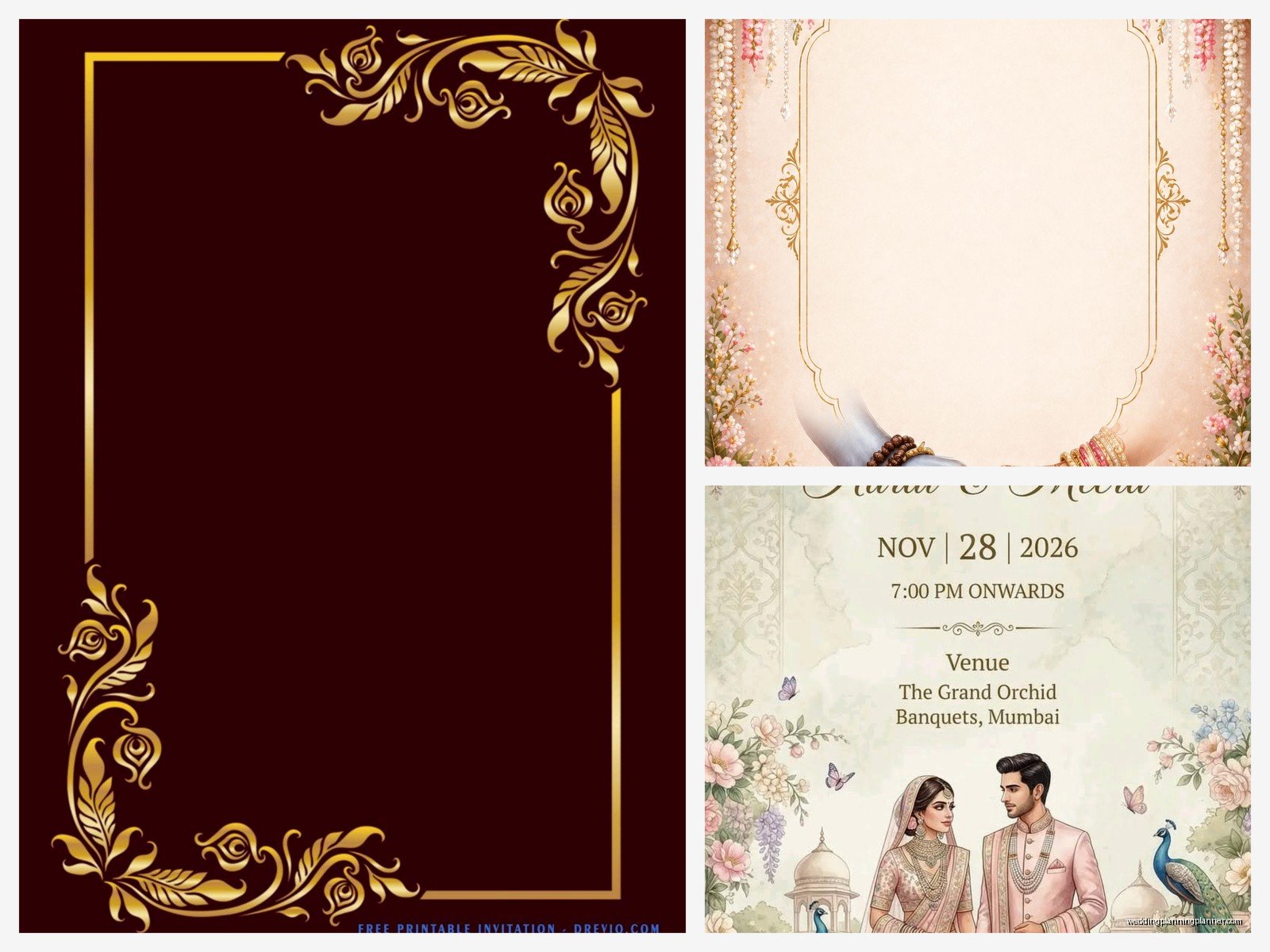 Marriage Card Template: Traditional Design Downloads