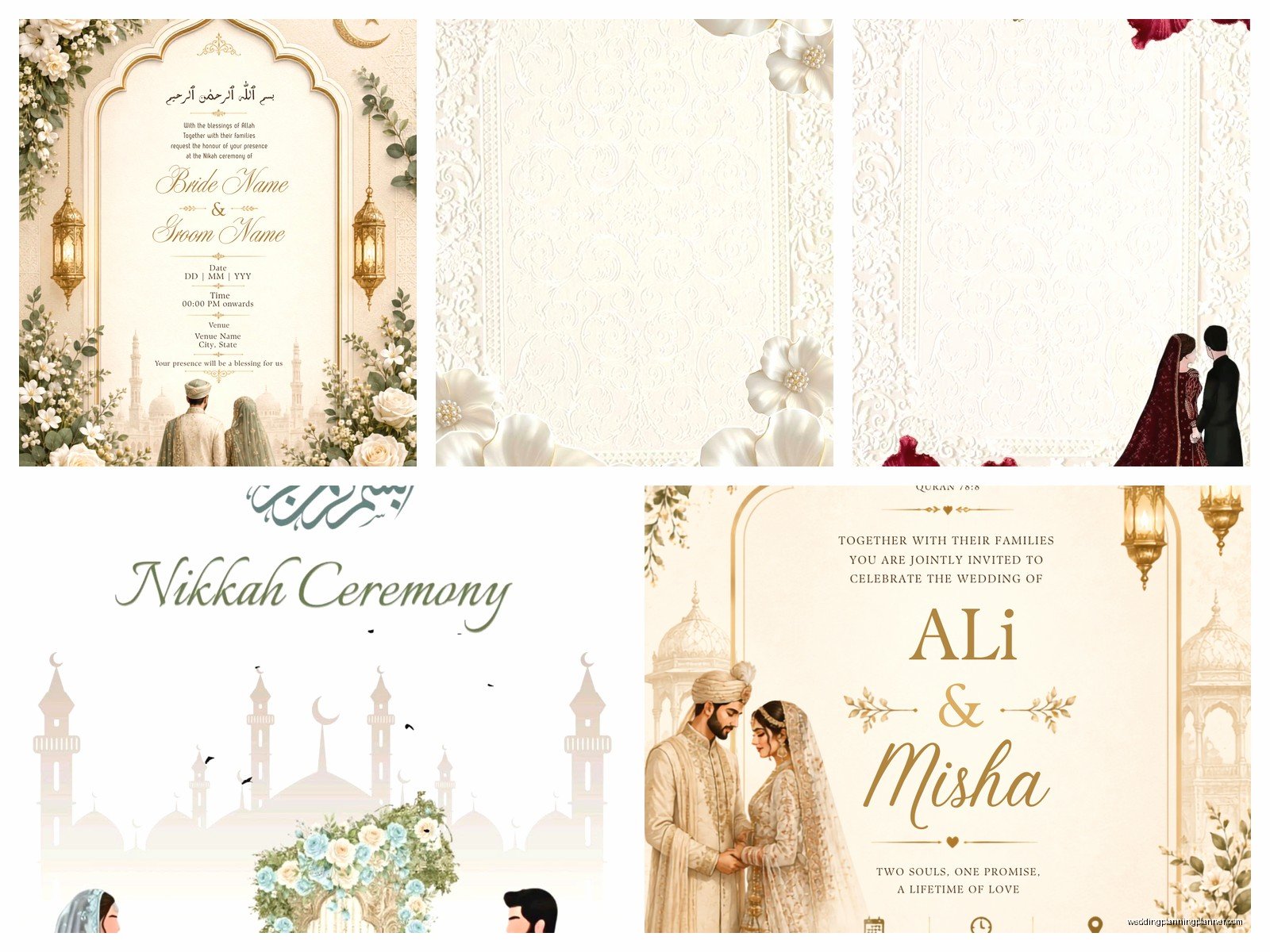 Nikkah Invitation Template: Islamic Marriage Downloads