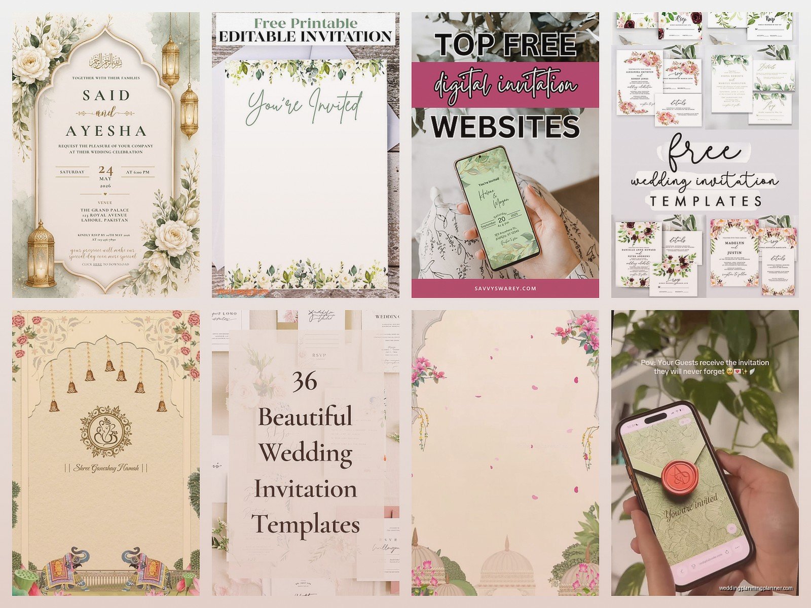 Online Wedding Invitation Templates: Digital Design Tools