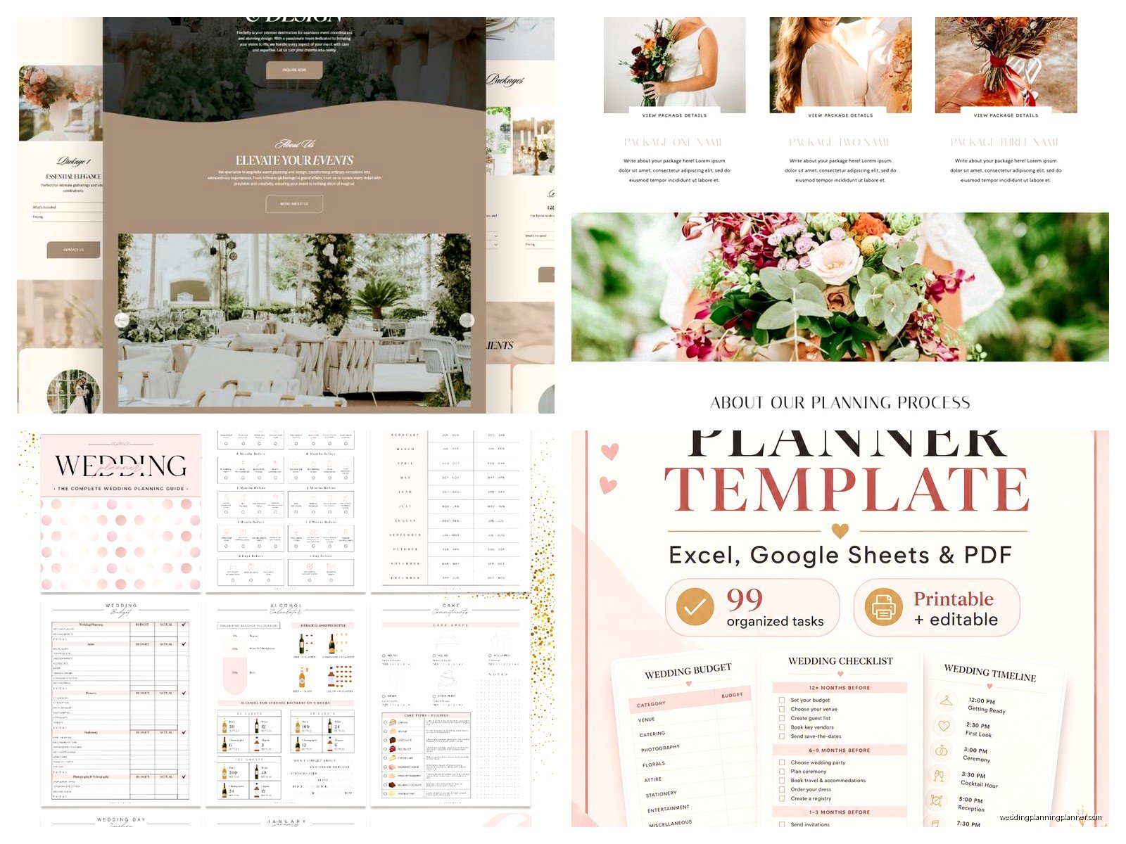 Online Wedding Planner Template: Web-Based Organizer