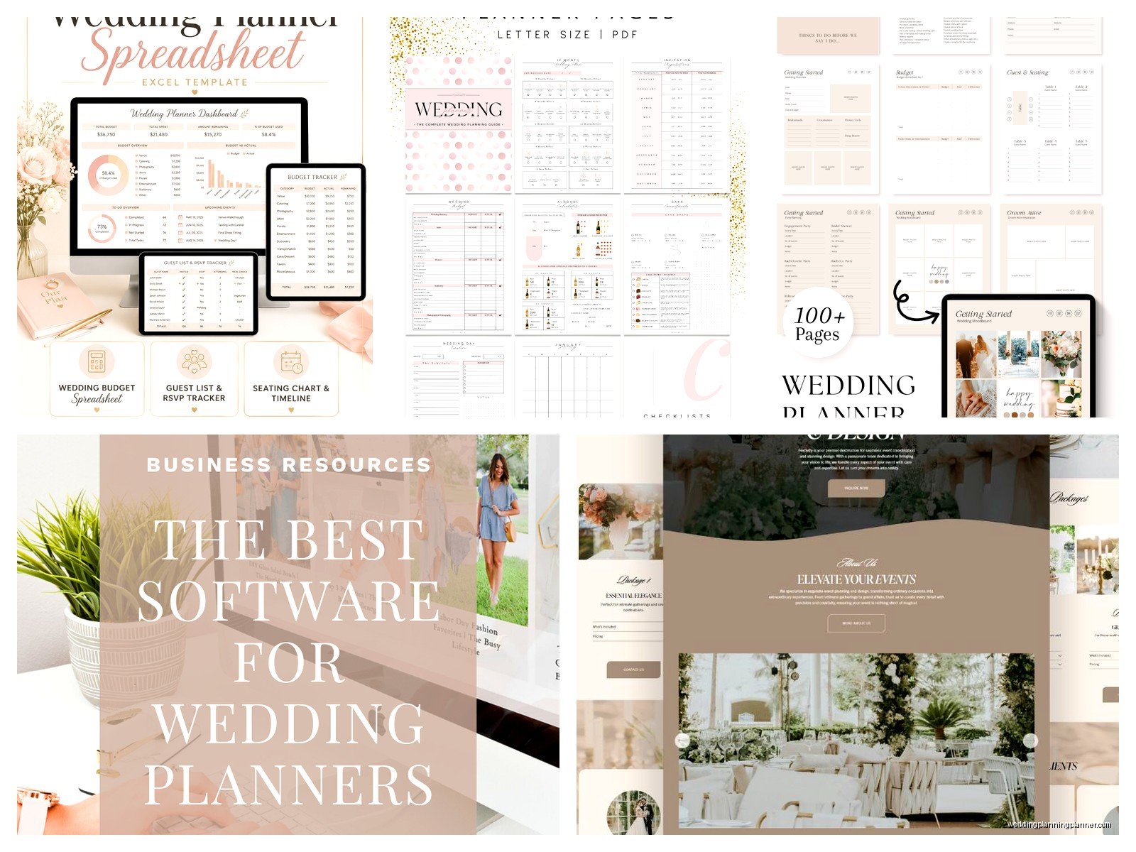 Online Wedding Planner Template: Web-Based Organizer