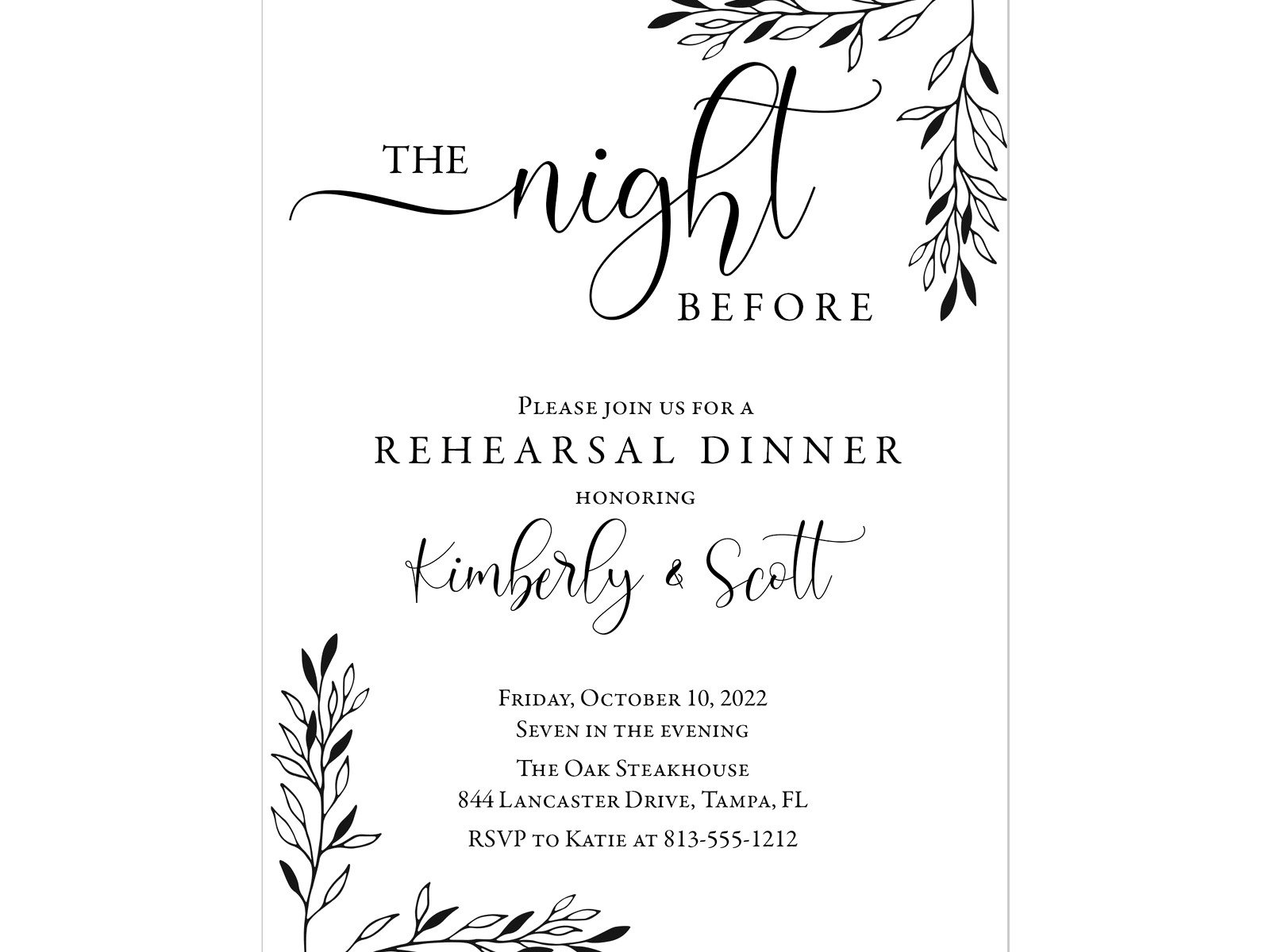 Rehearsal Dinner Invitation Template: Free Design Downloads