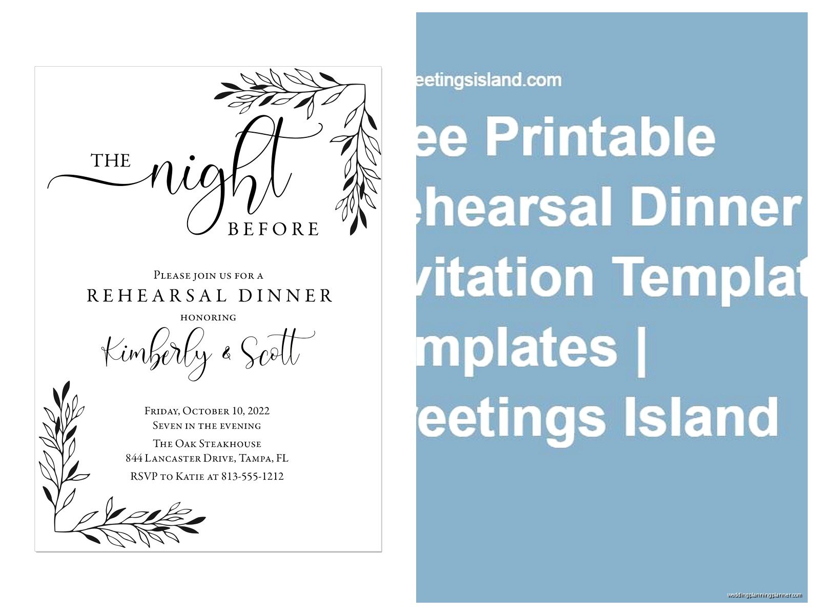 Rehearsal Dinner Invitation Template: Free Design Downloads
