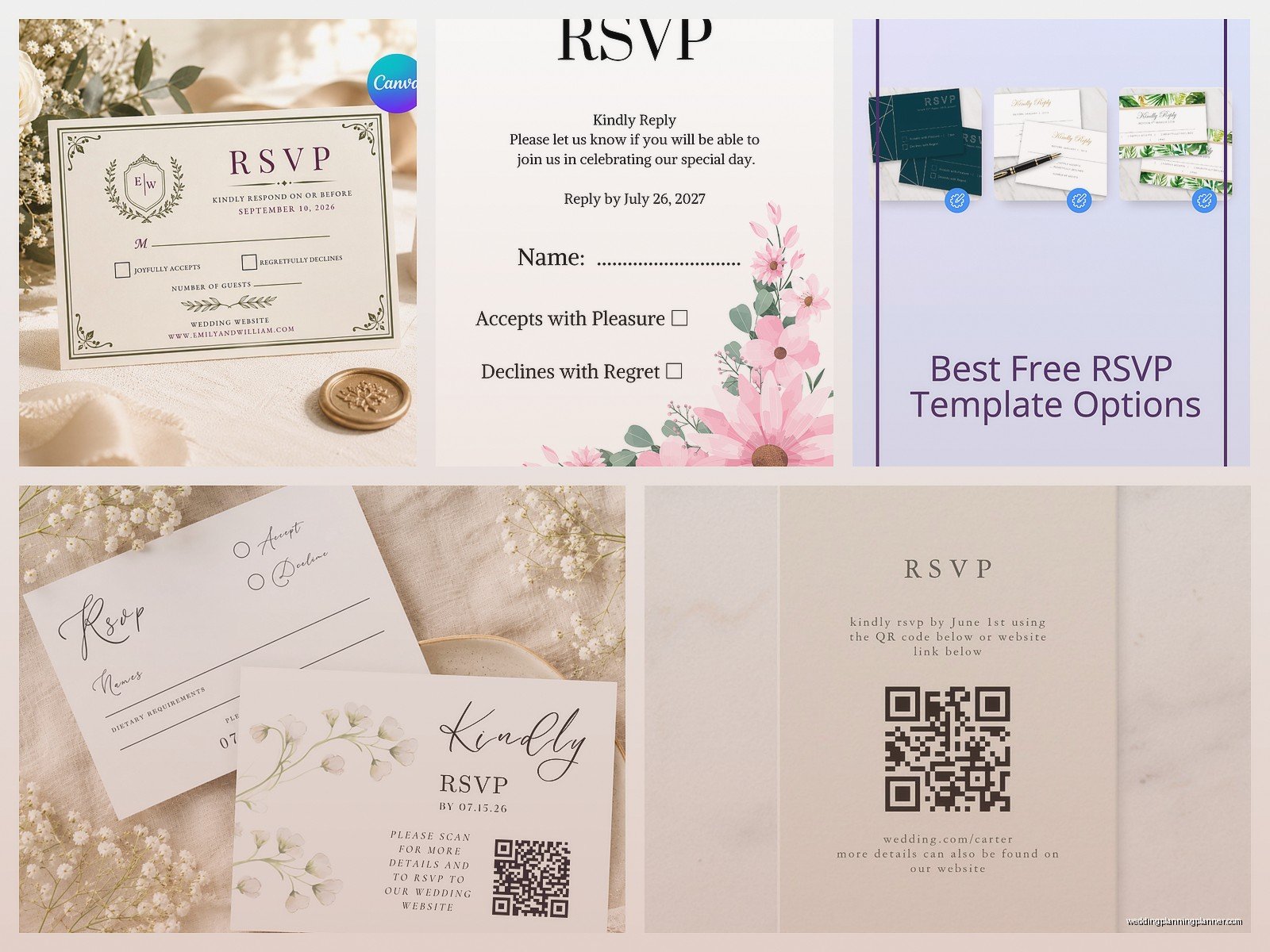 RSVP Card Template: Response Card Free Downloads