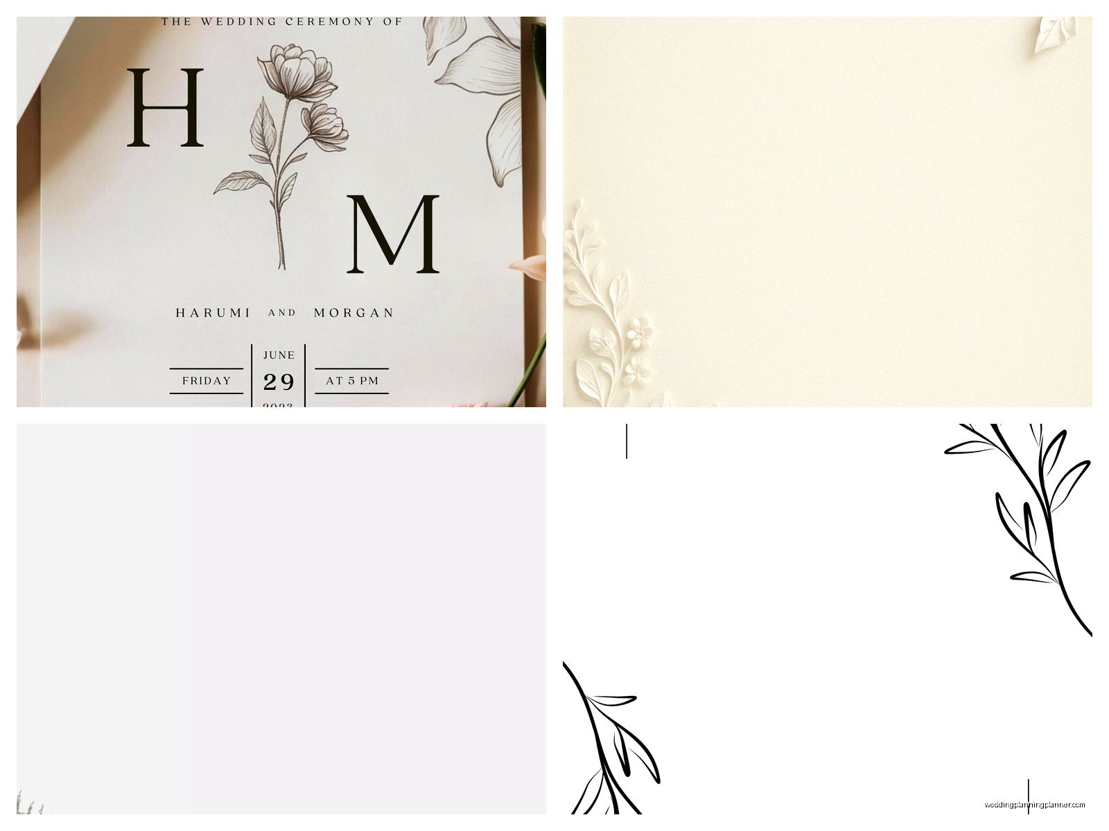 Simple Wedding Invitation Template: Minimalist Downloads
