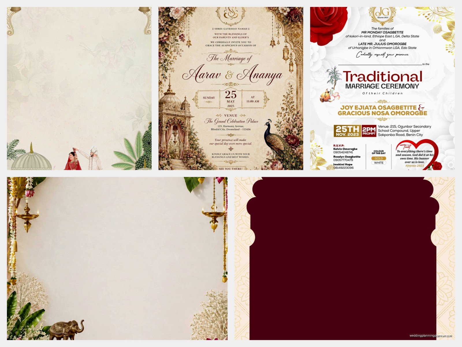 Traditional Wedding Invitation Templates: Classic Downloads