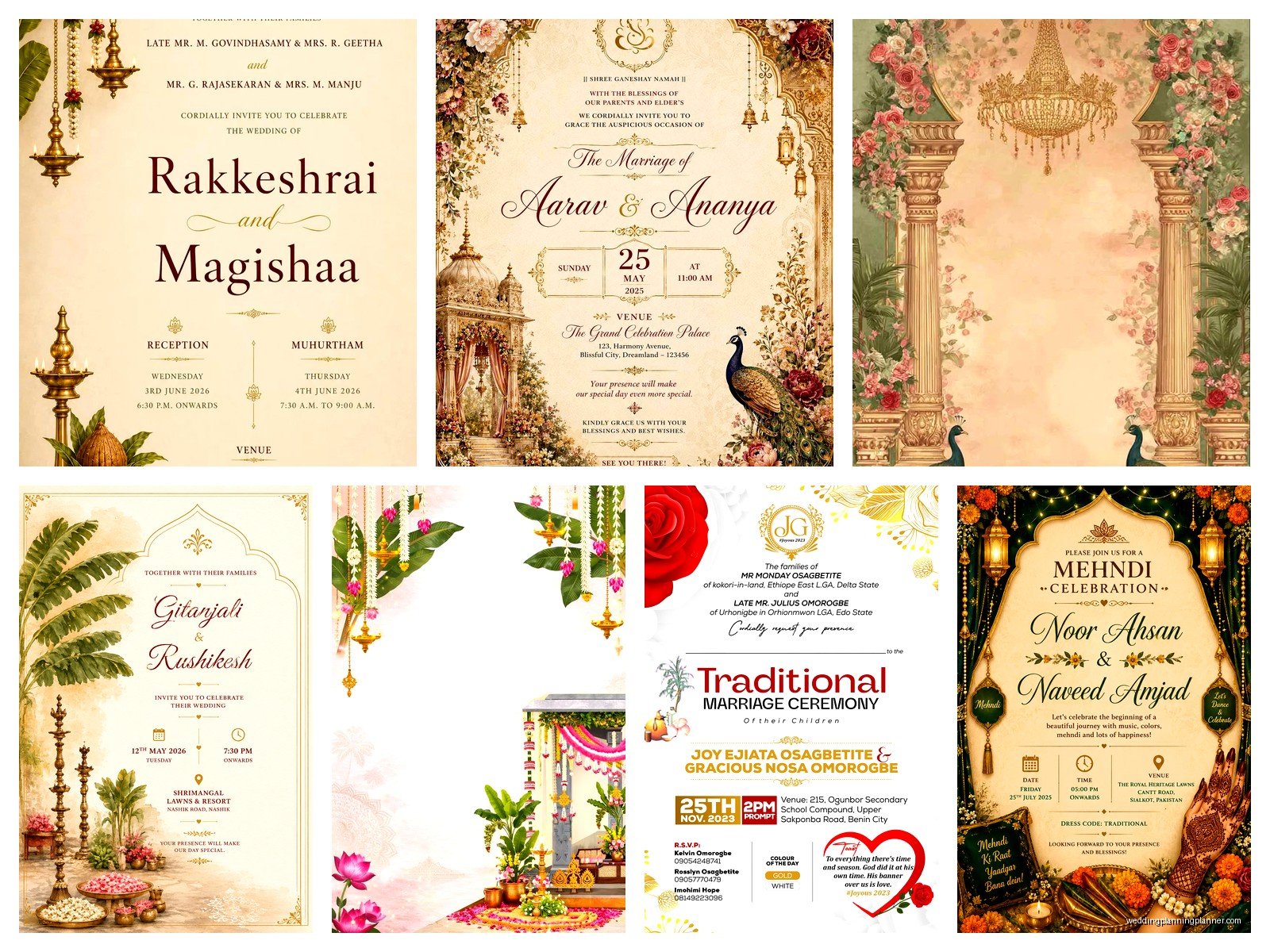 Traditional Wedding Invitation Templates: Classic Downloads