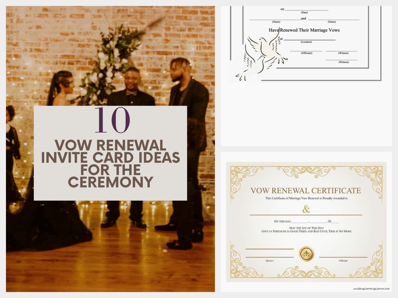 Vow Renewal Invitations Templates Free: Anniversary Downloads