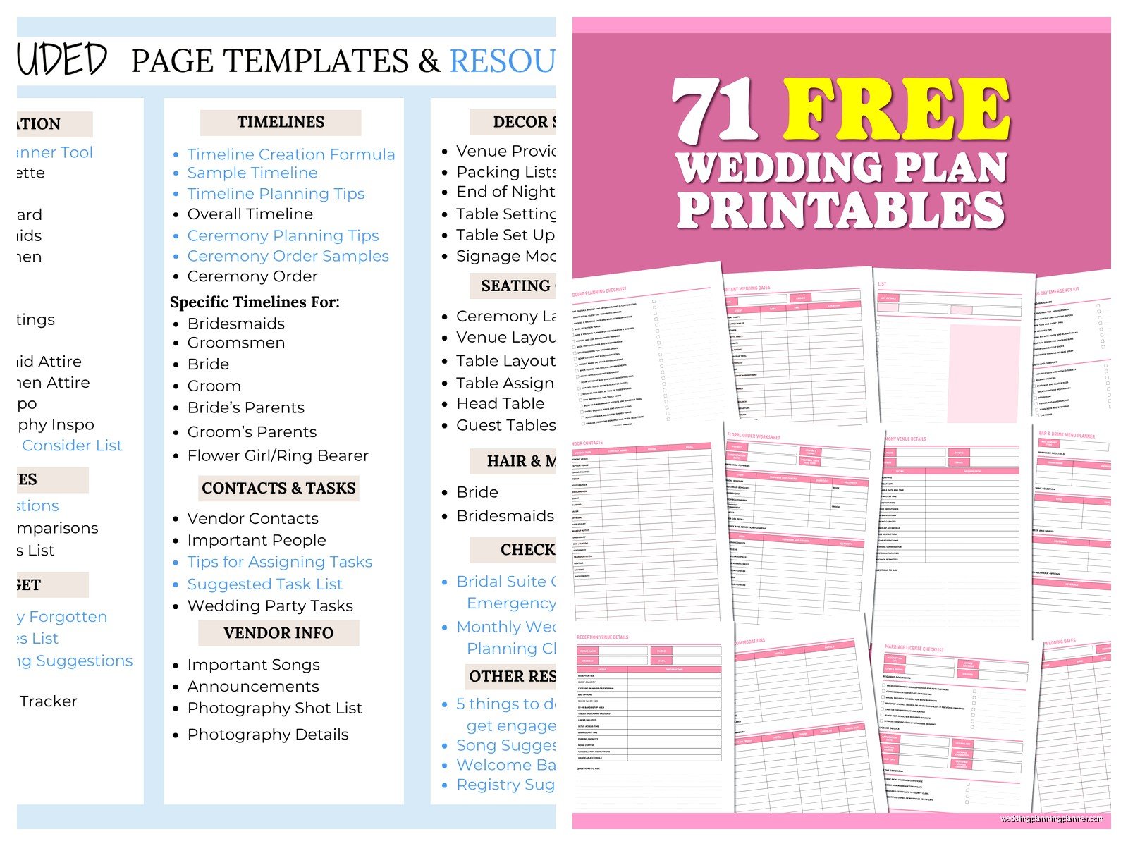 Wedding Binder Template: Printable Organizer Pages