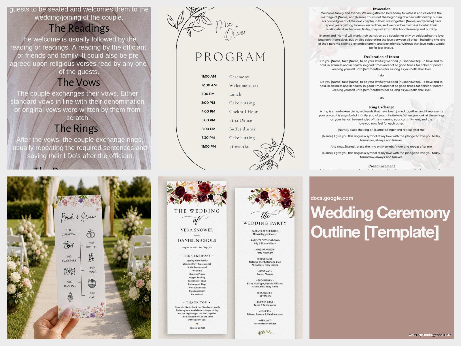 Wedding Ceremony Template: Service Script Downloads