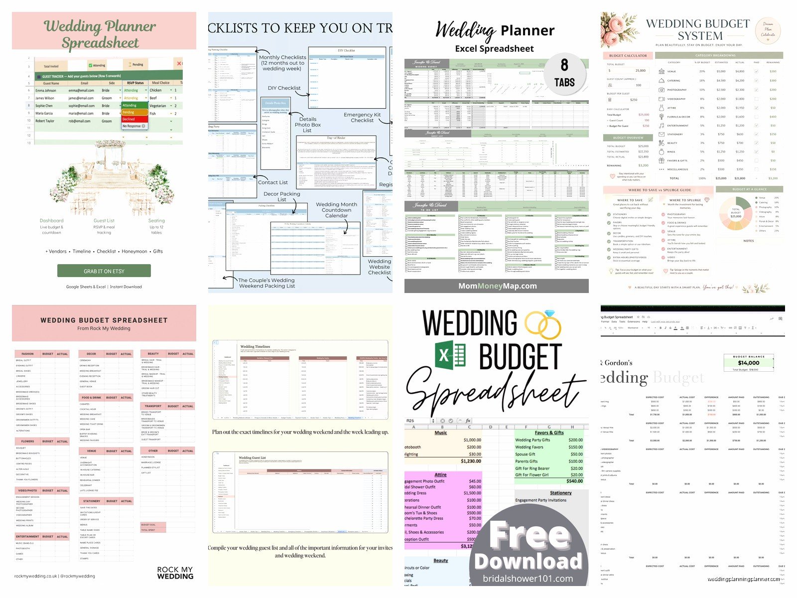 Wedding Cost Spreadsheet: Budget Tracking Template