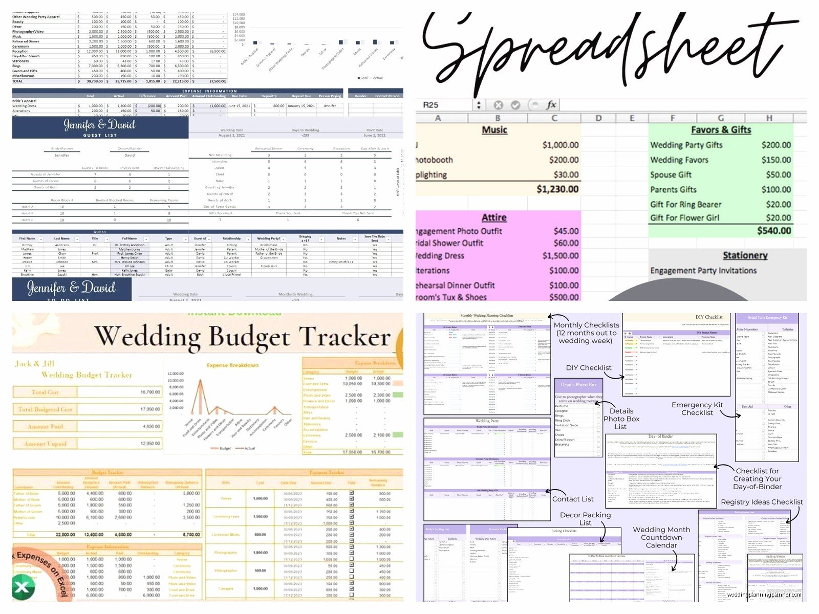 Wedding Expense Spreadsheet: Cost Tracking Template