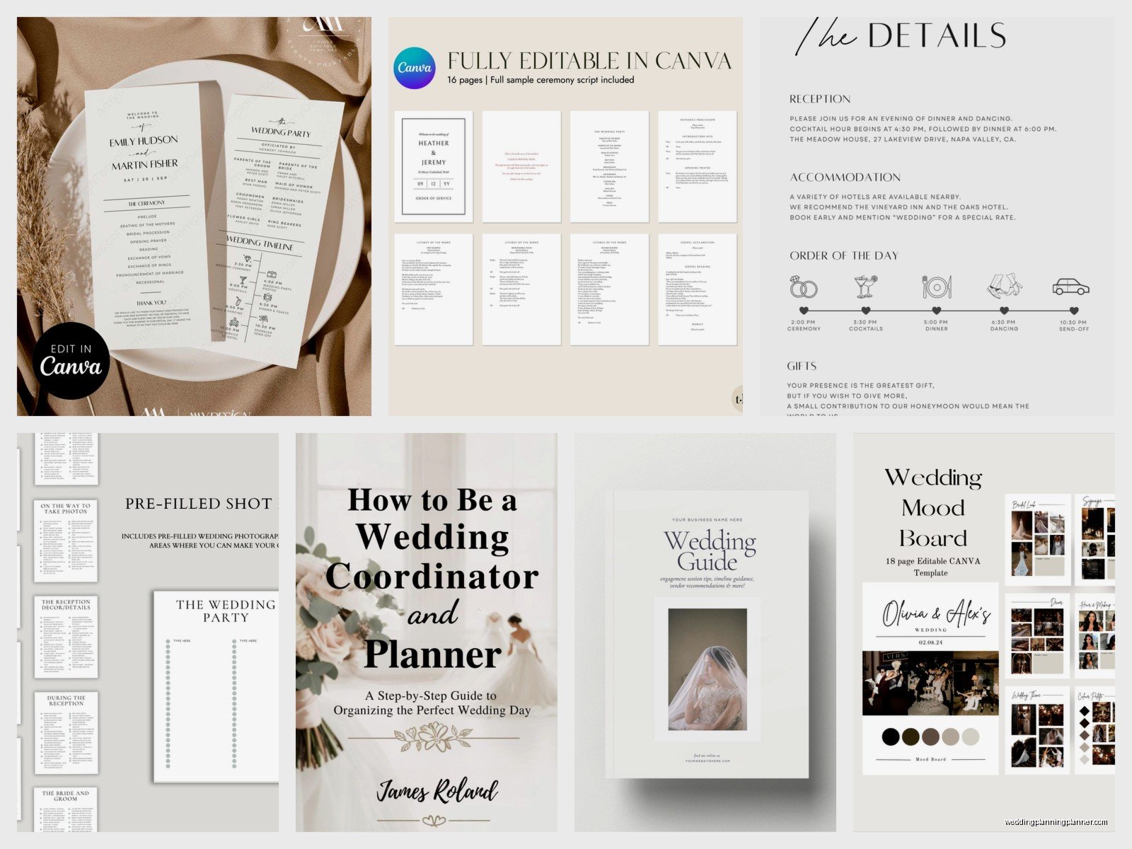 Wedding Guide Template: Information Booklet Downloads