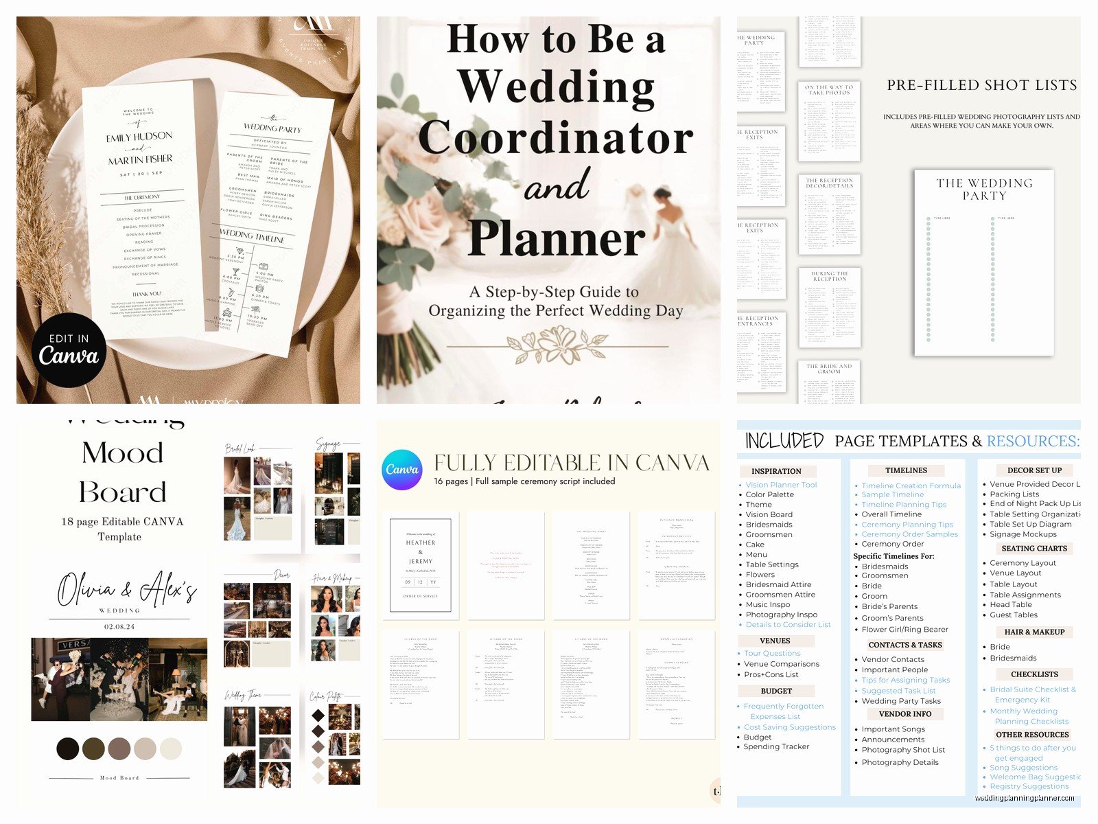 Wedding Guide Template: Information Booklet Downloads