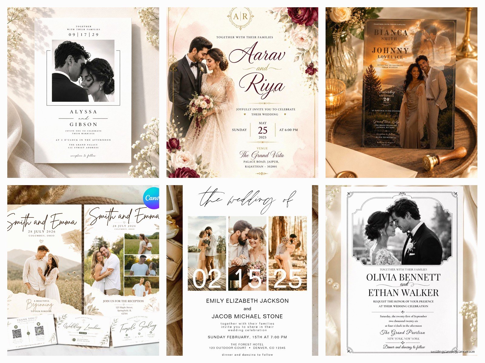 Wedding Invitation Templates with Photo: Picture Card Downloads