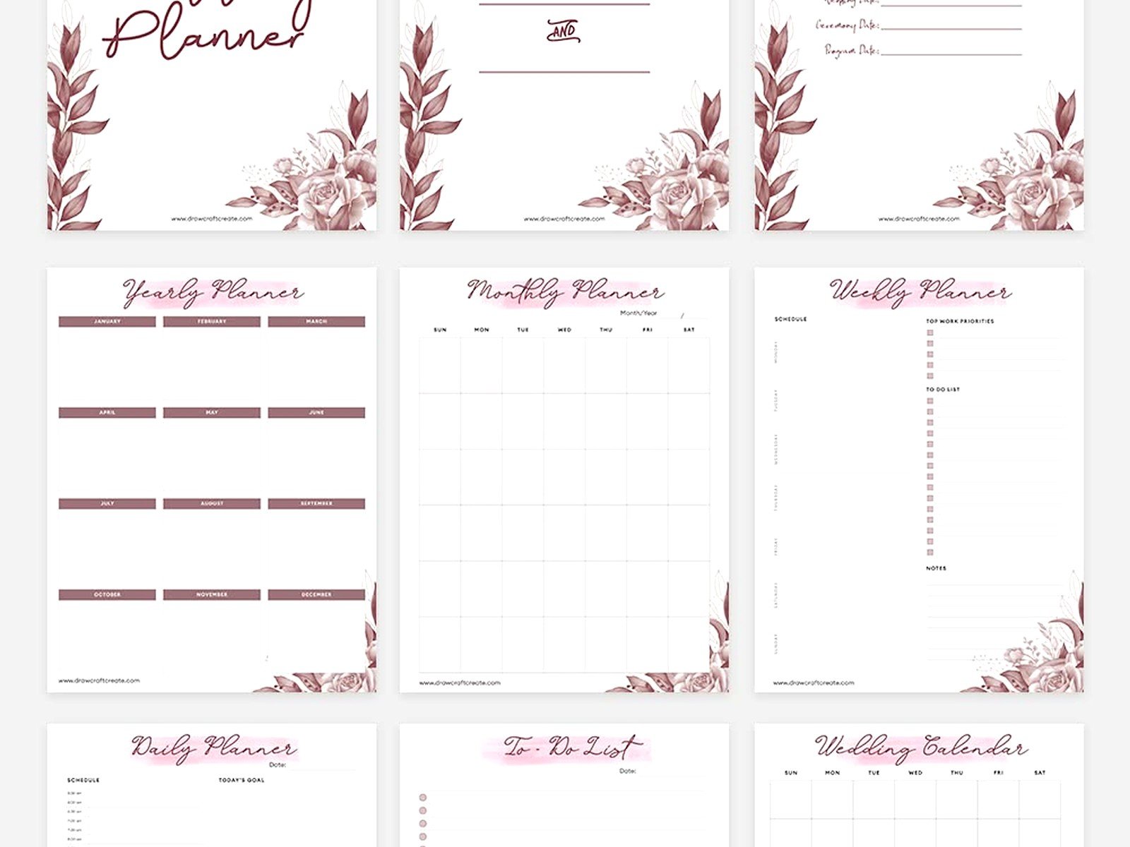 Wedding Organizer Template: Planning Binder Downloads