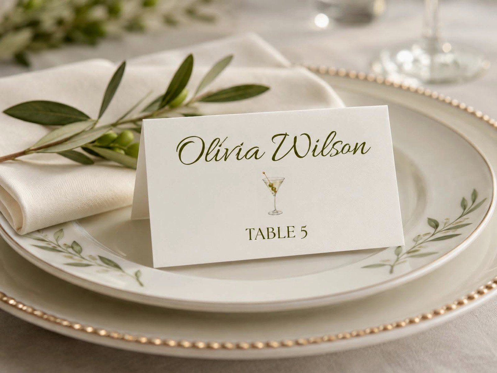 Wedding Place Card Template: Table Name Downloads
