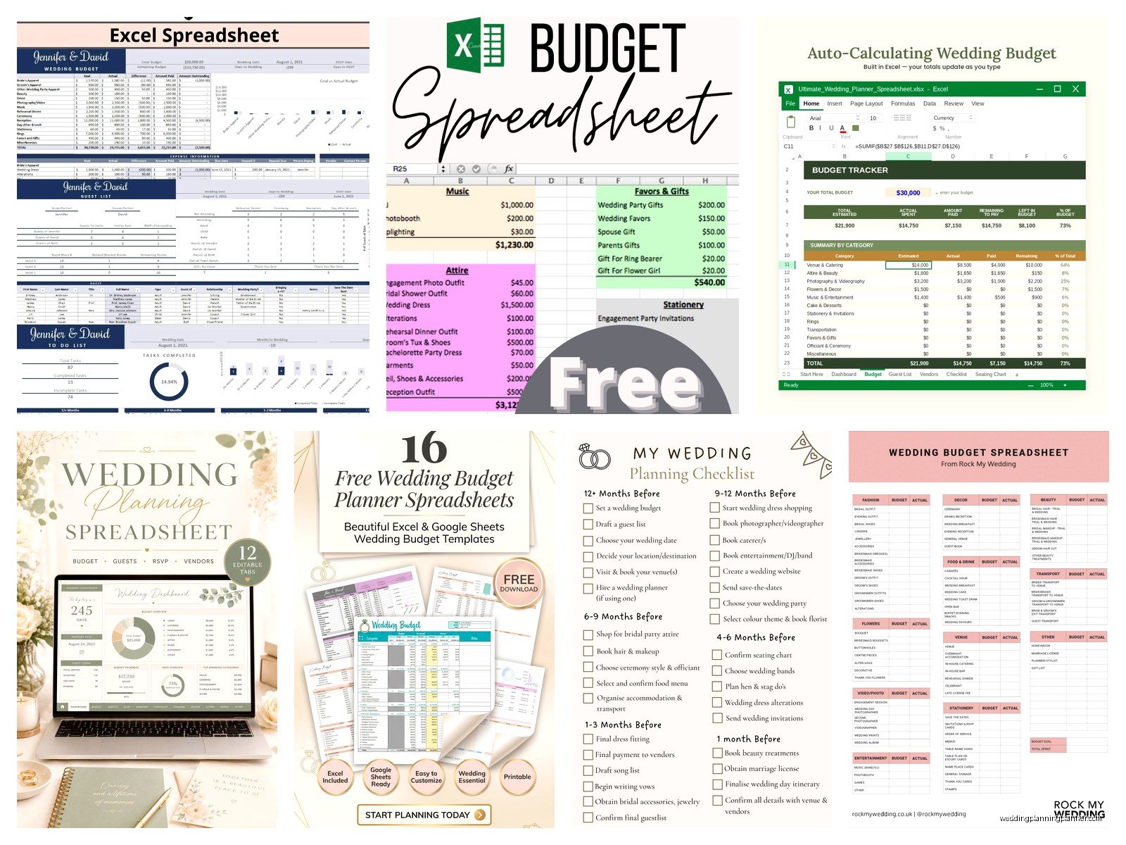 Wedding Planning Excel: Complete Spreadsheet Template