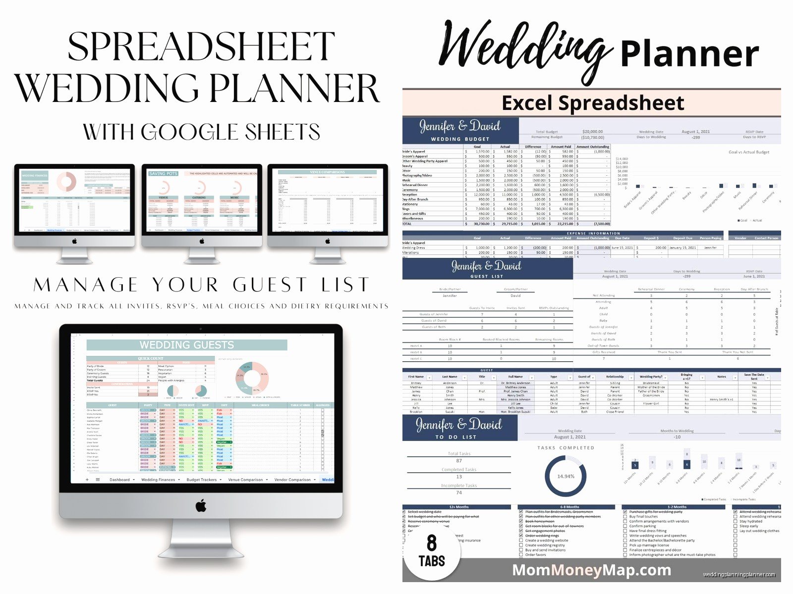 Wedding Planning Excel Sheet: Complete Spreadsheet