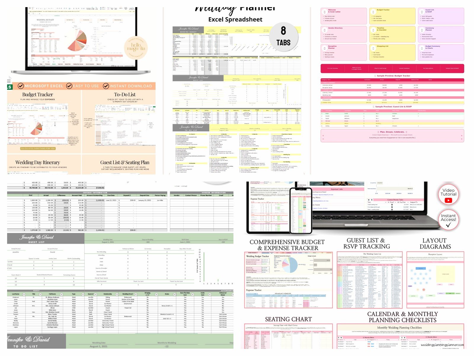 Wedding Planning Excel Template: Complete Spreadsheet