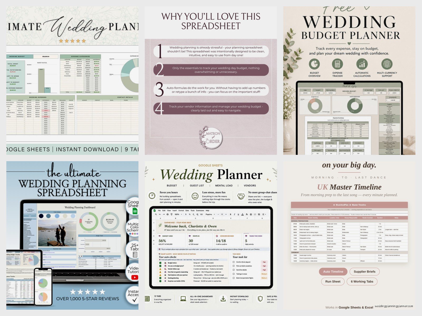 Wedding Planning Google Sheets: Cloud Spreadsheet Templates