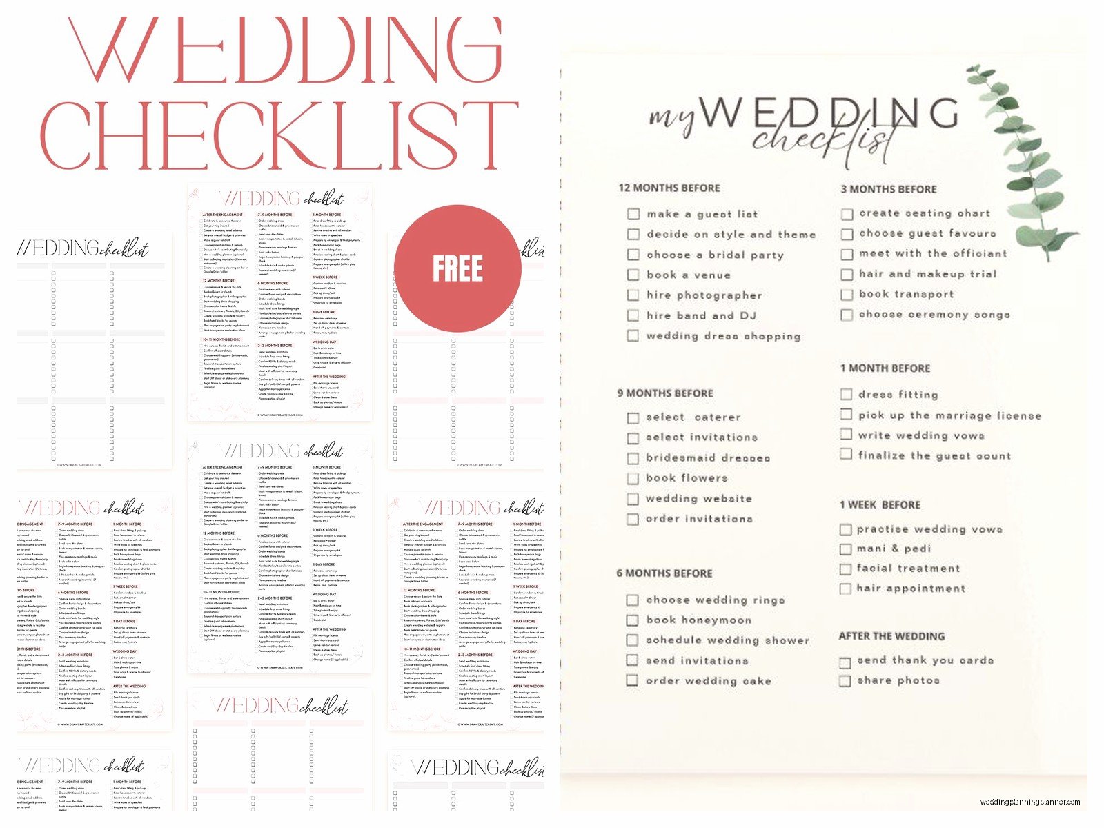 Wedding Planning List Template: Task Checklist Downloads