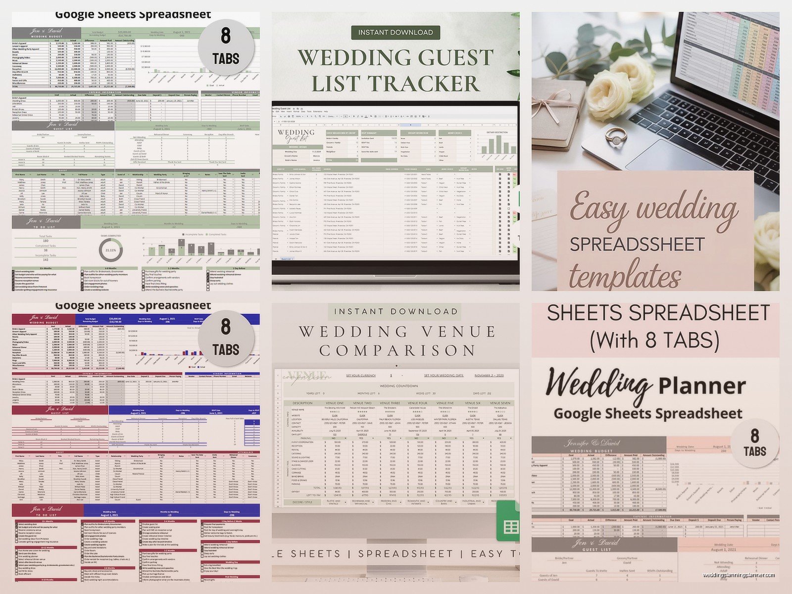 Wedding Planning Spreadsheet Google Sheets Free: Cloud Template