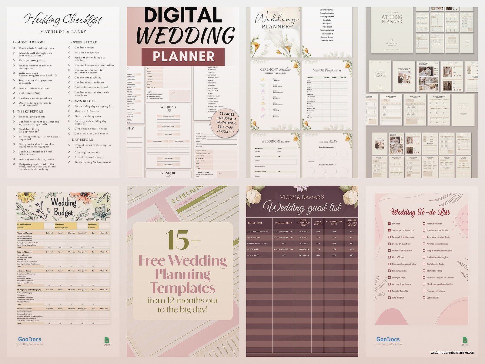 Wedding Planning Template Google Docs: Cloud Organization