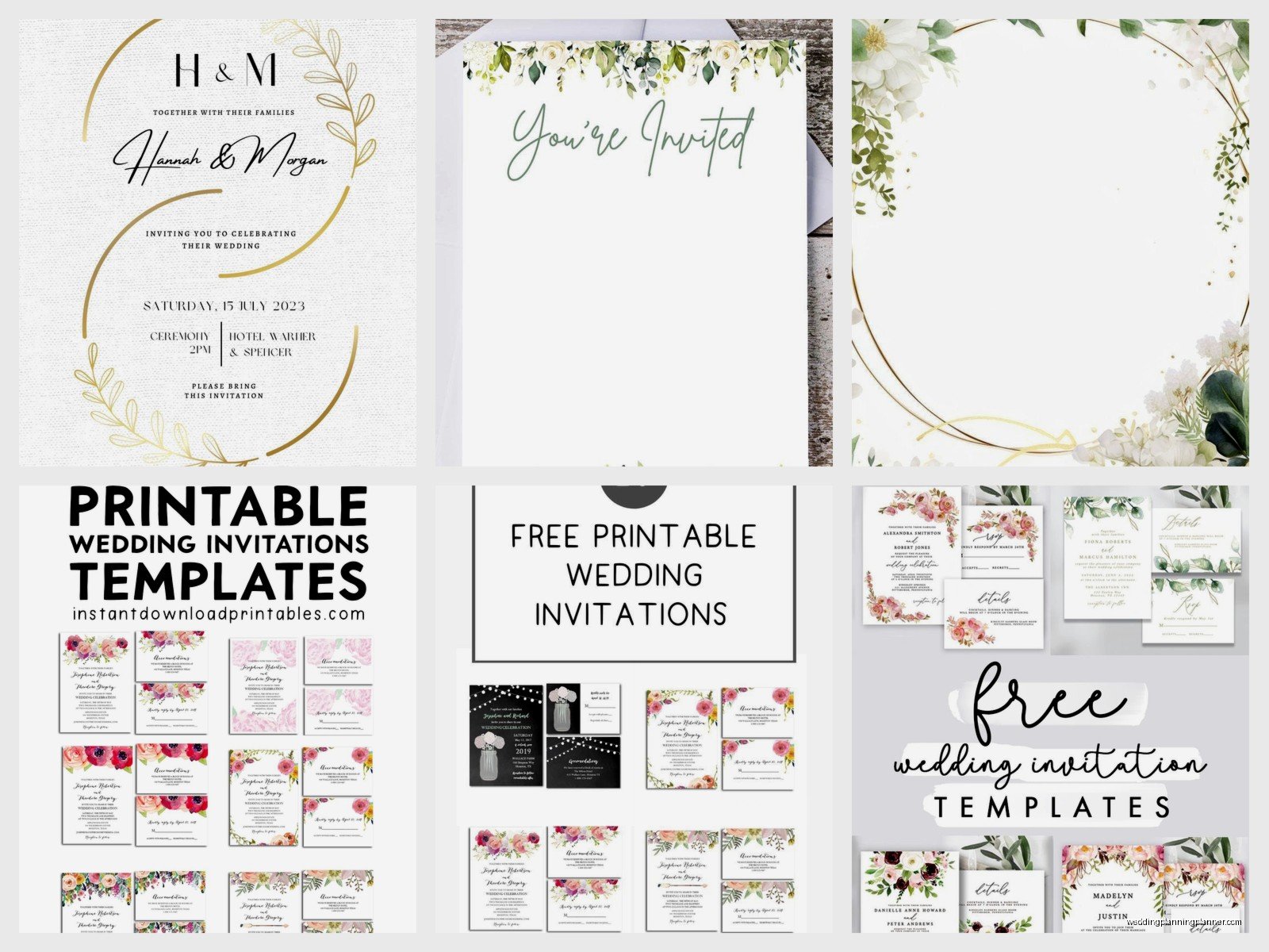Wedding Reception Invitations Templates Free: Party Downloads