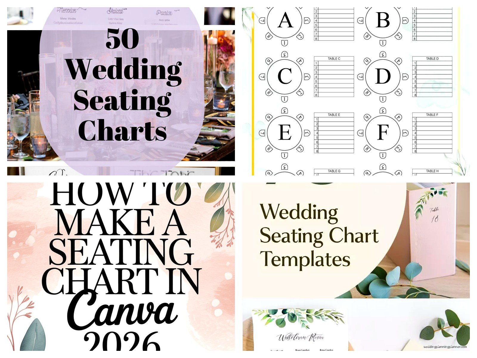 Wedding Seating Chart Template Free: Layout Downloads