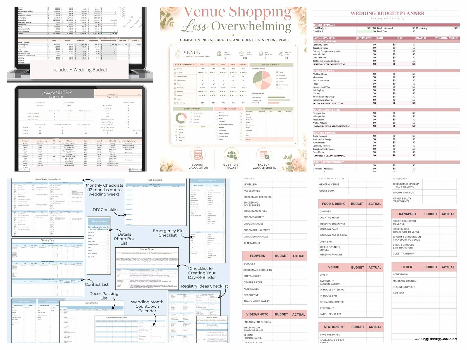 Wedding Spreadsheet Template: Complete Excel Organizer