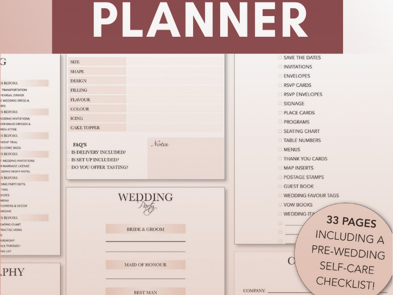 Wedding Templates for Free: Download Printable Designs