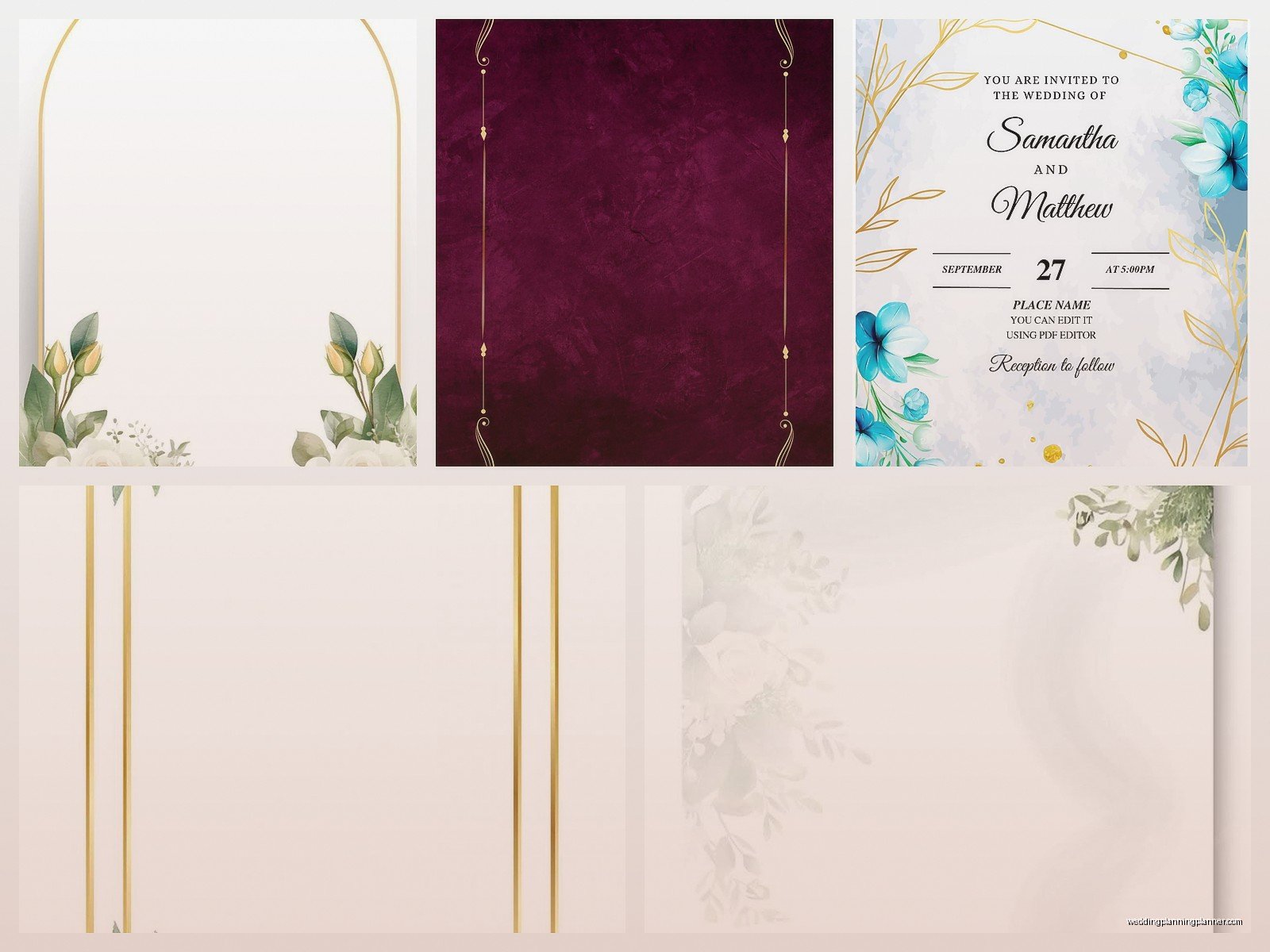 Blank Wedding Invitation Templates Free Download: Free Download Files