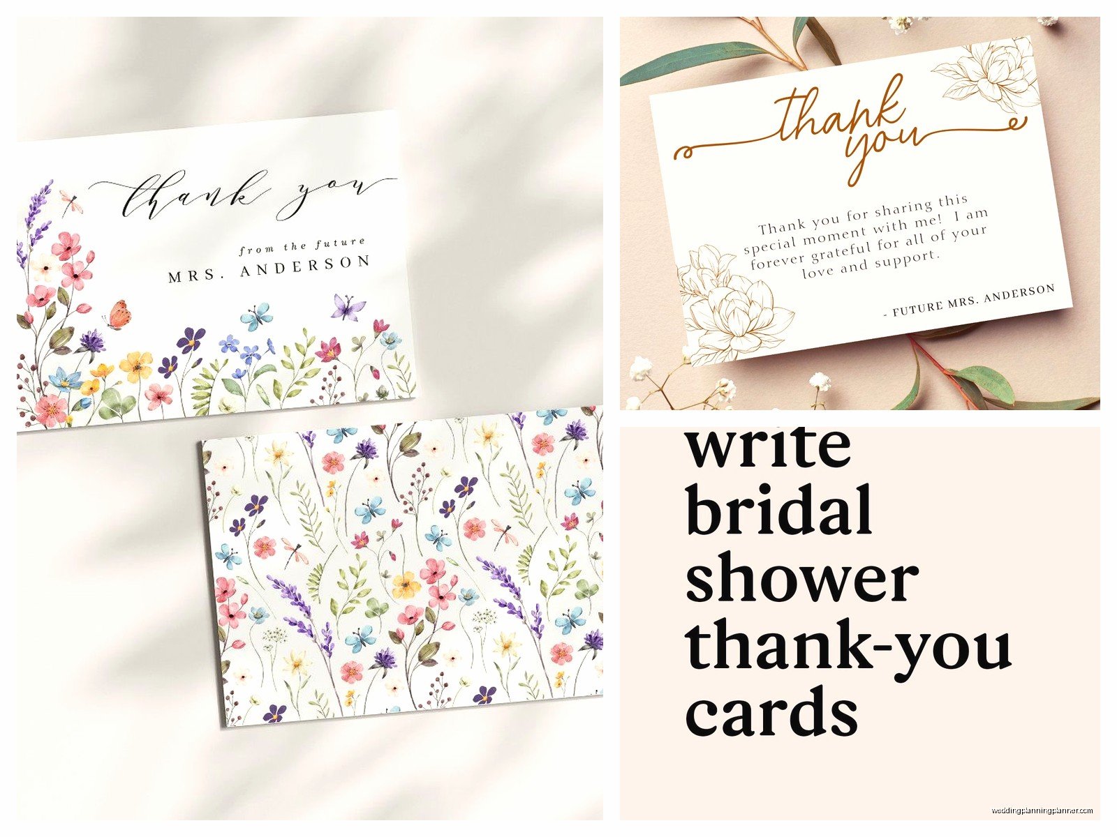 Bridal Shower Thank You Card Template: Free Download Files