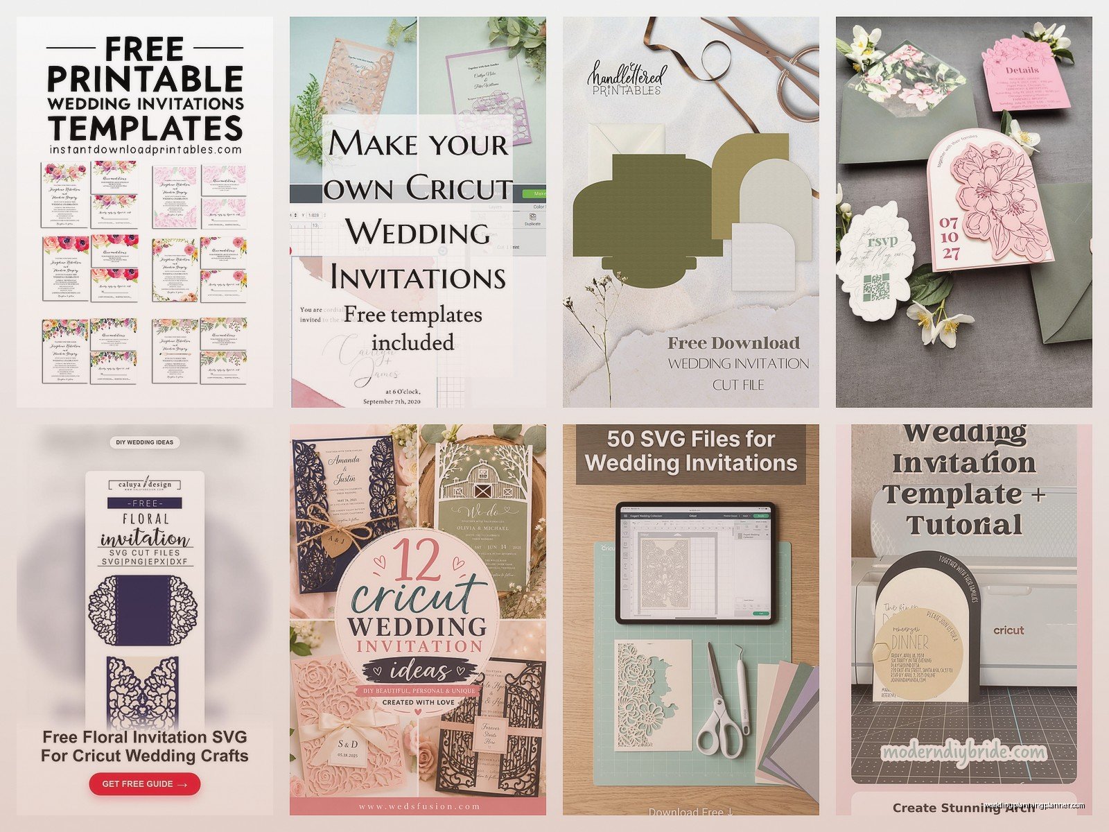Cricut Wedding Invitation Templates: Free Download Files