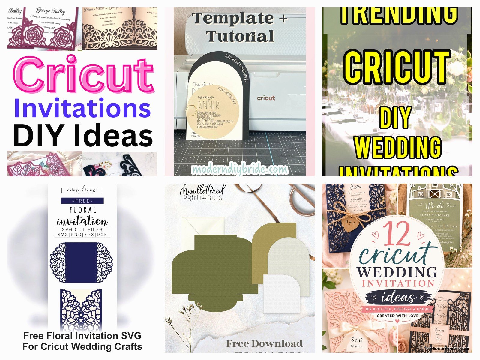 Cricut Wedding Invitation Templates: Free Download Files