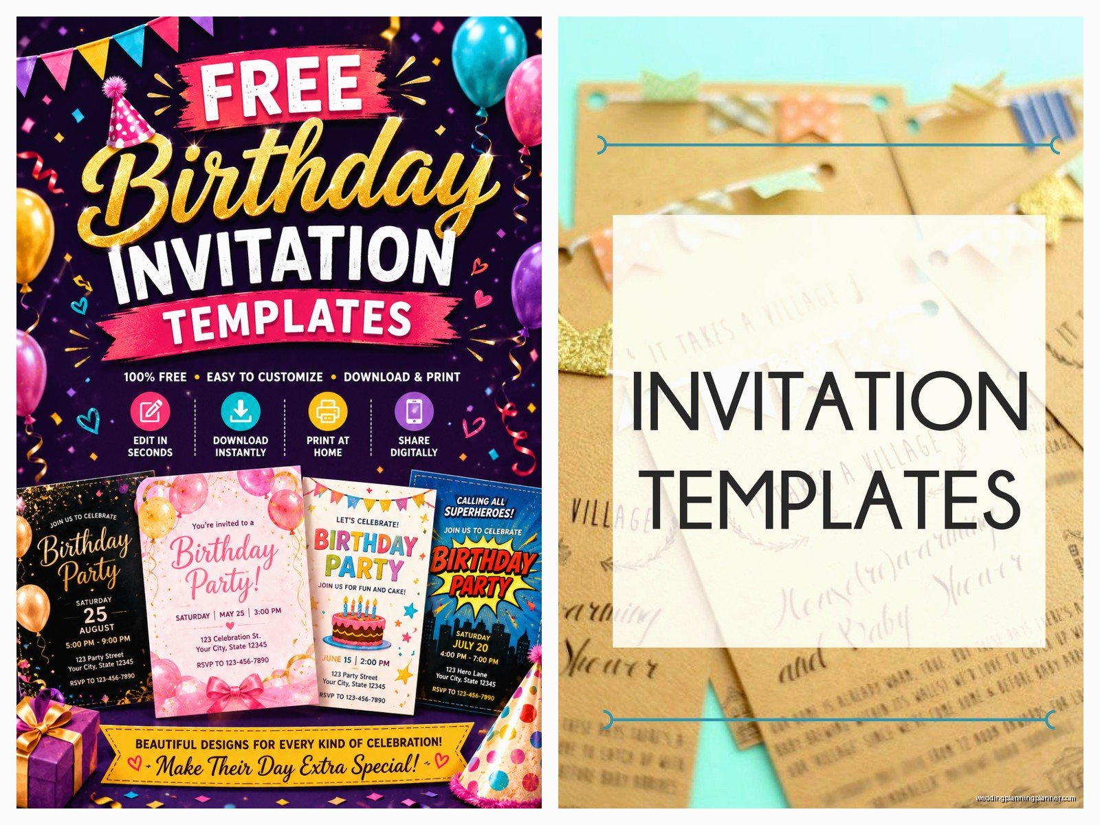 Free Invitation Templates Printable: Free Download Files