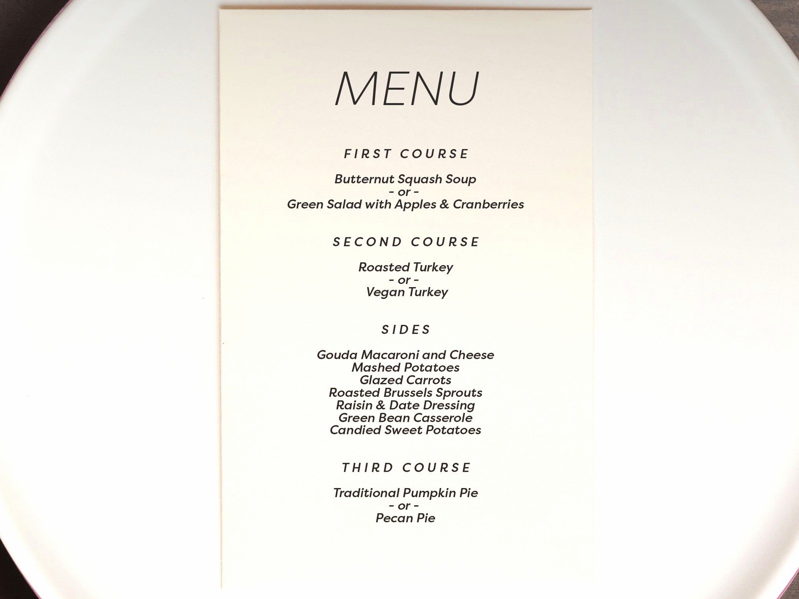Free Wedding Menu Template: Free Download Files