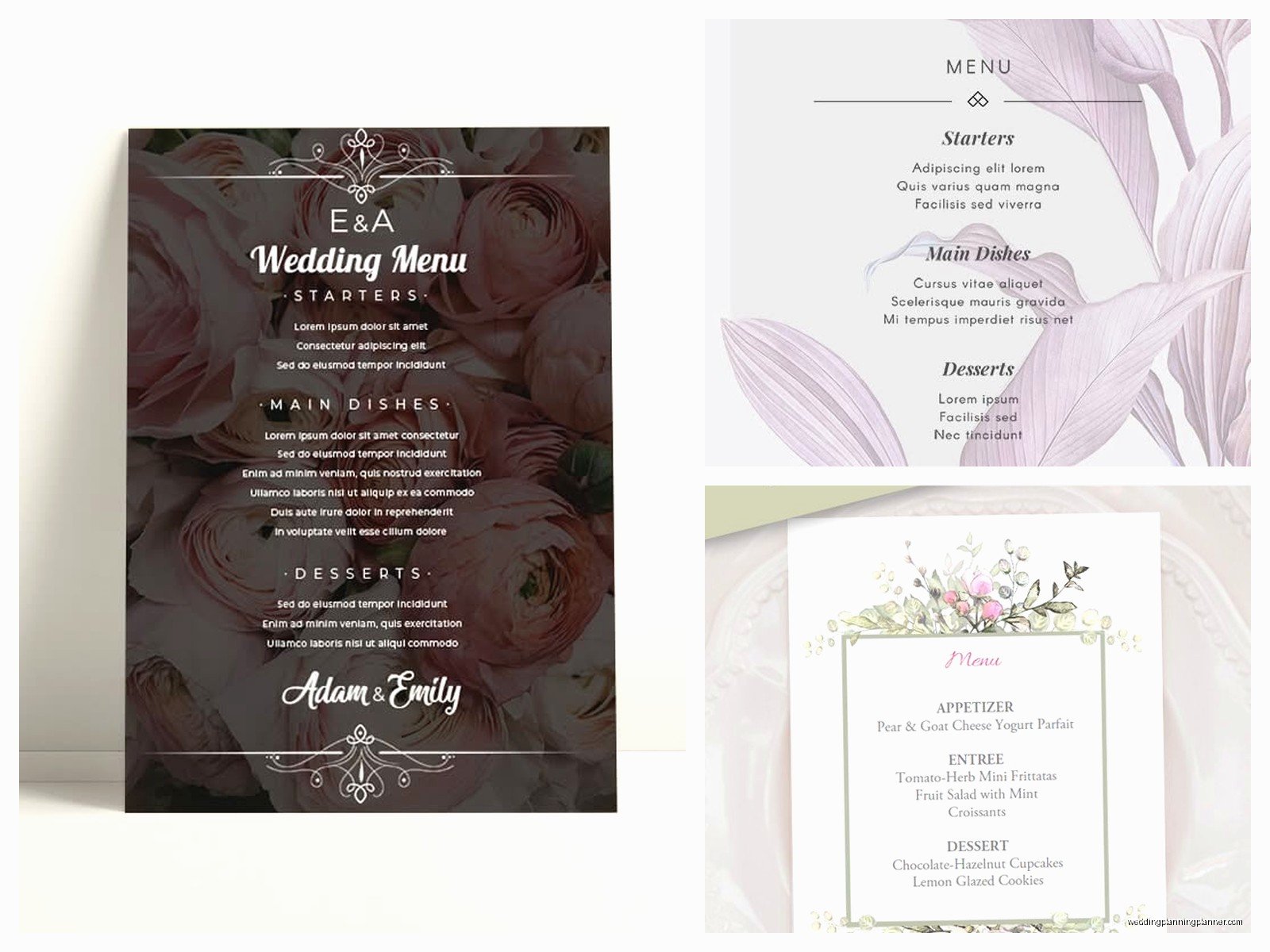 Free Wedding Menu Template: Free Download Files