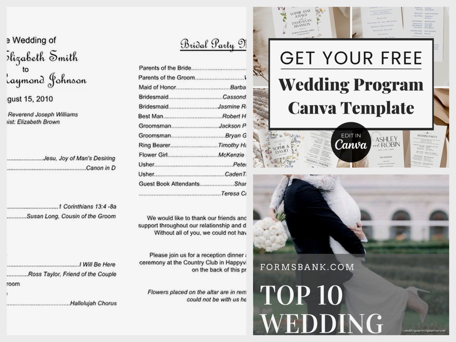 Free Wedding Program Template: Free Download Files