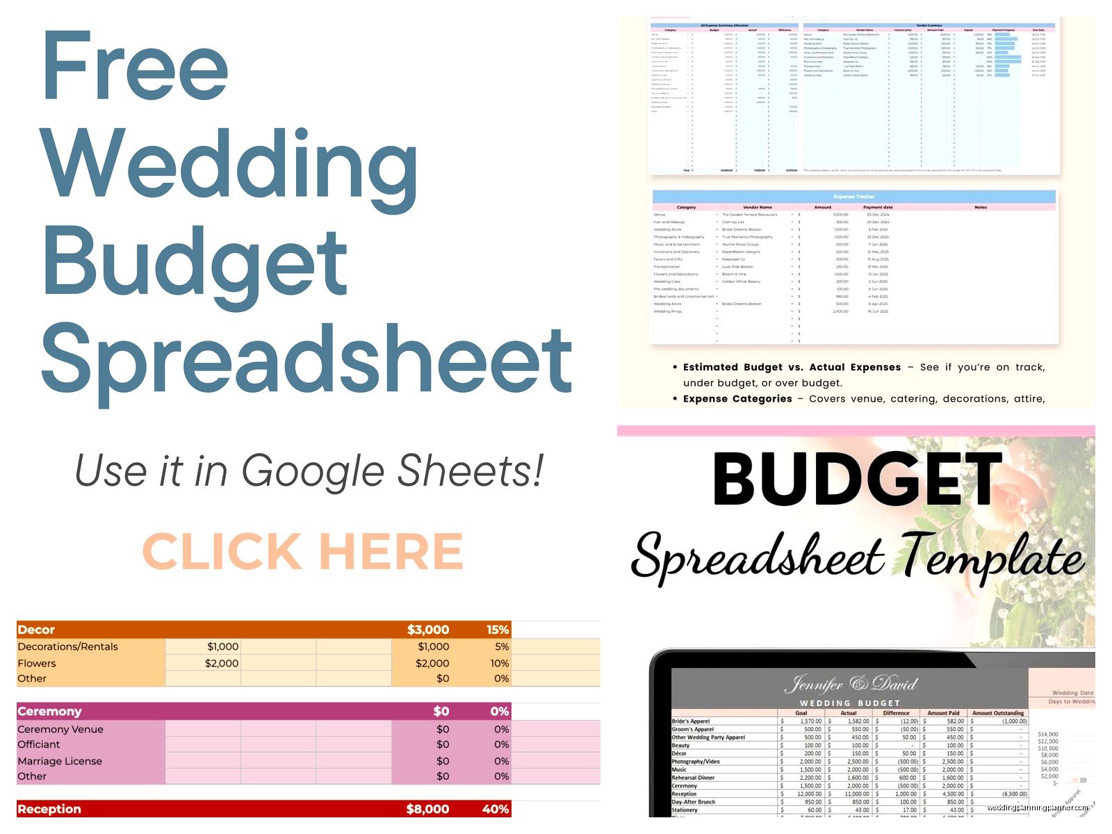 Google Sheets Wedding Budget Template: Free Download Files