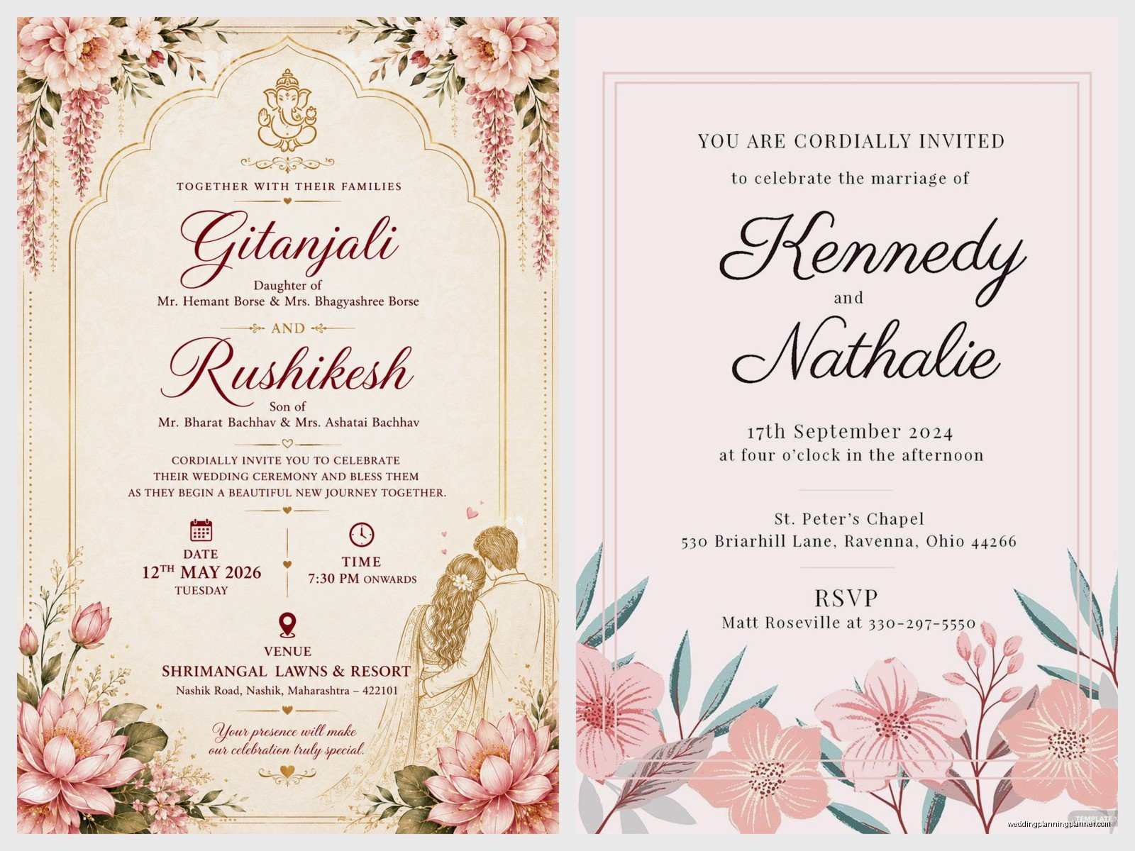 Marriage Invitation Card Template: Free Download Files