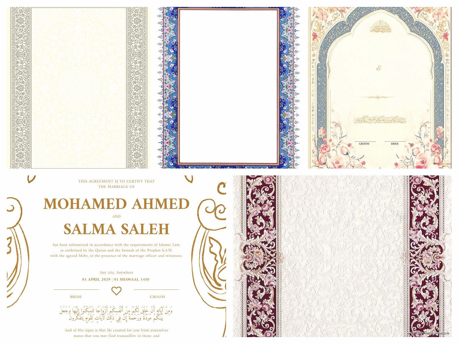 Nikah Certificate Template: Free Download Files