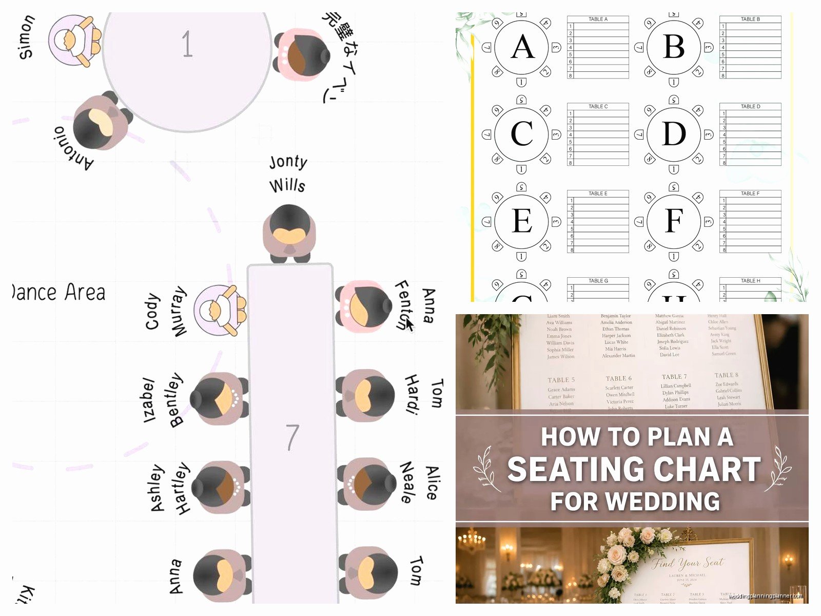 Reception Seating Chart Template: Free Download Files