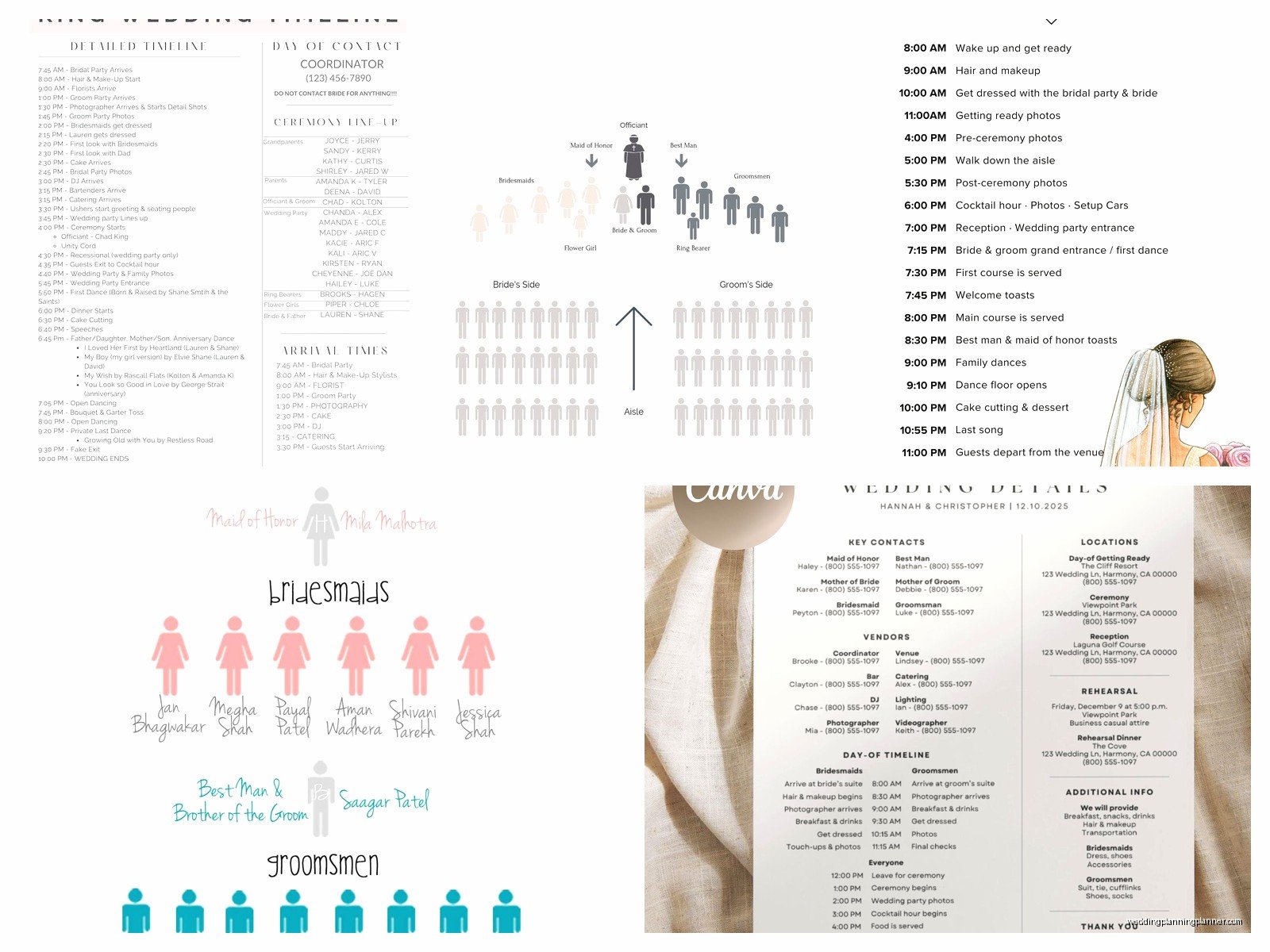 Wedding Party Lineup Template: Free Download Files